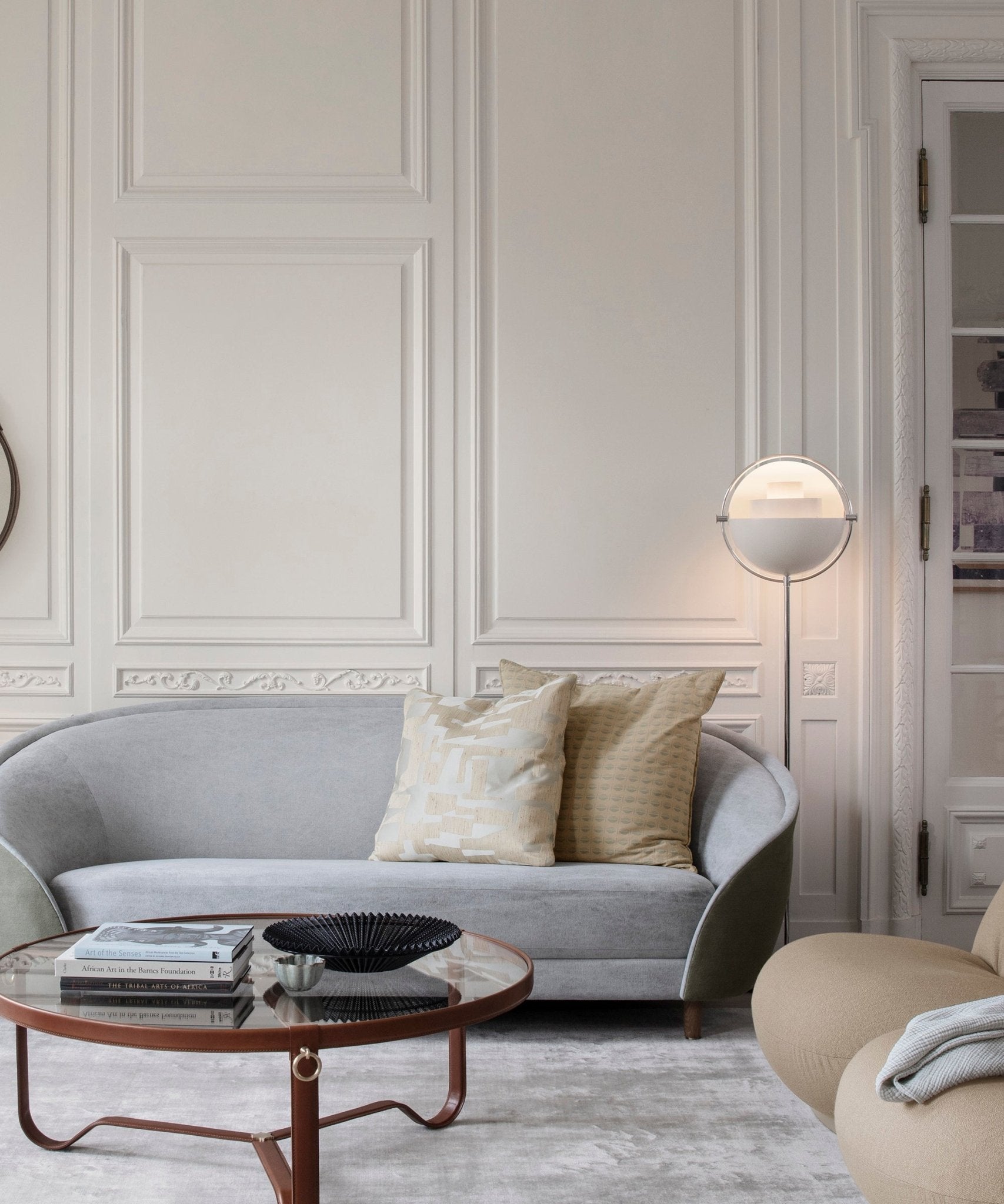 Deformed Ball Floor Lamp in a home interior