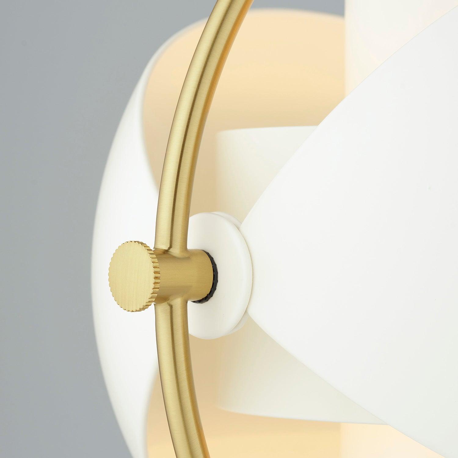 Deformed Ball Floor Lamp full product view in an interior