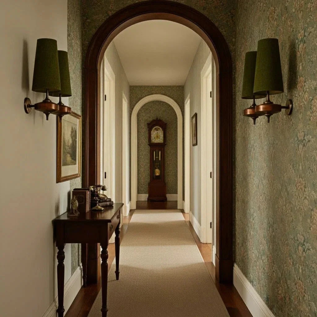 Kaelen Vintage Fabric Tapered Accent Wall Sconce green6.webp__PID:05b27c05-9c84-4ba5-81ec-aff8bdeb71e1