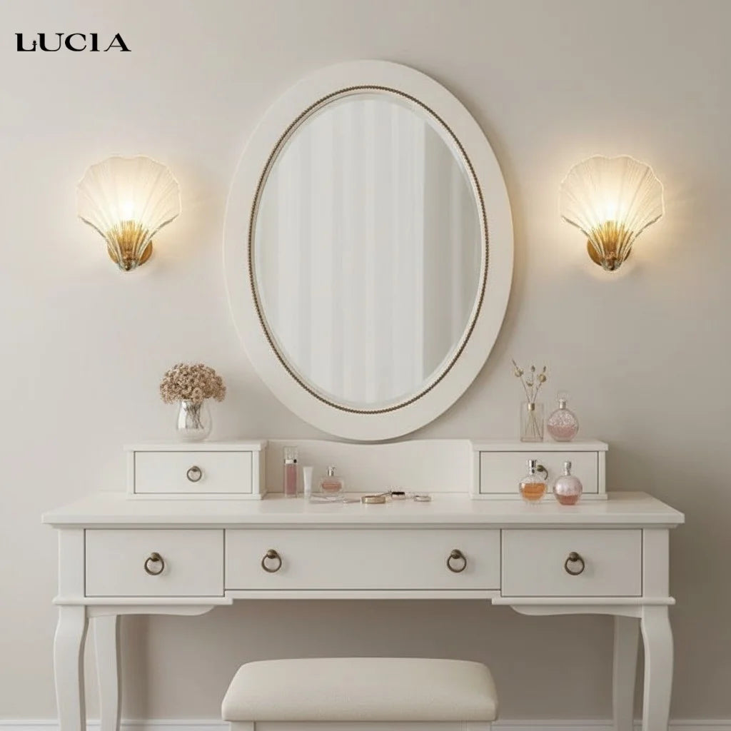 Rheia Modern Creative Shell Glass Wall Sconce (9).webp__PID:00e10c0c-0111-482c-bfae-b6c7934df40c