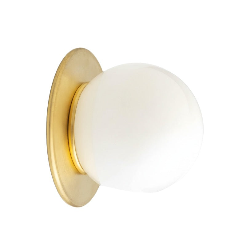 Nria Classic Minimalist Brass Glass Orb Wall Sconce sku1.jpg__PID:3eb05955-babf-49e6-b18e-e685809160c6