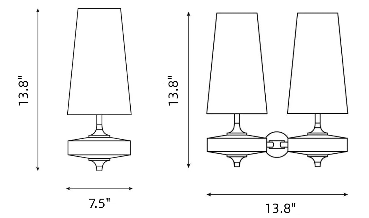 Kaelen Vintage Fabric Tapered Accent Wall Sconce size.webp__PID:38079c1a-d0b8-4938-b572-921e1fb6688b