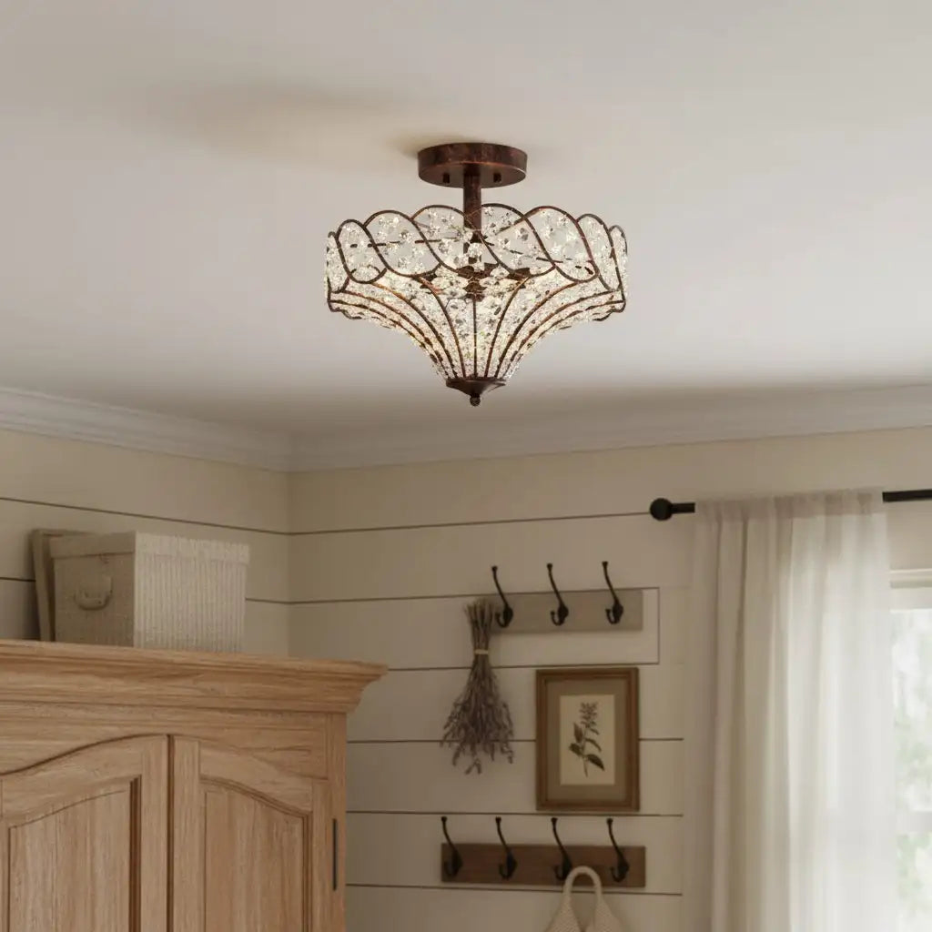 Caius Vintage Rustic 4-Light Crystal Bronze Ceiling Light1.webp__PID:b0af0fe0-099a-4b4c-b455-f8a06194216a