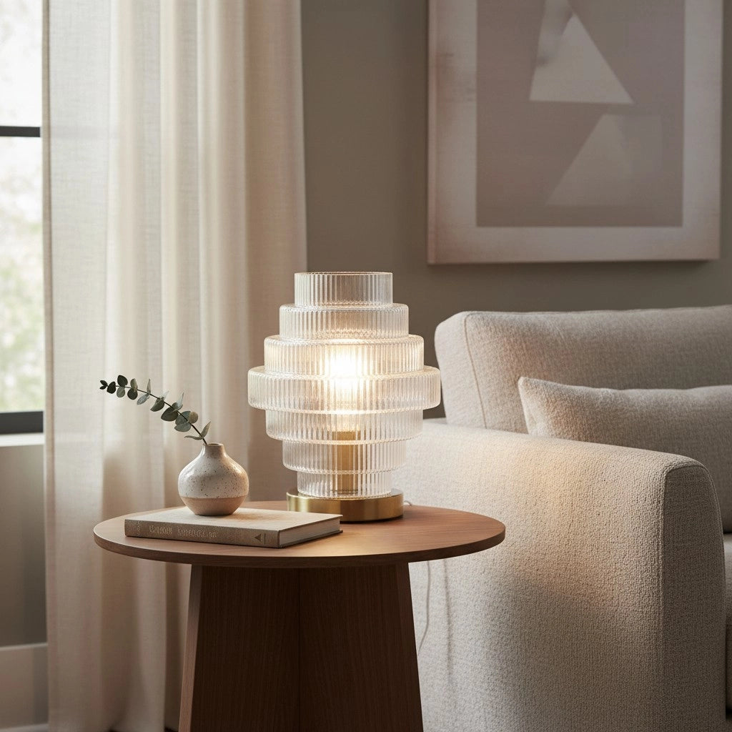 Javier Transparent Ribbed Glass Table Lamp6.webp__PID:b06bc19e-4684-4d9b-aab2-cd56011dd443