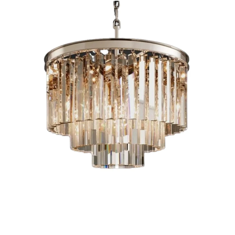 Kira Vintage Luxury Metal Crystal Drum Chandelier sku2.webp__PID:d340cf97-23c4-4a87-ac07-7c5d7be67264