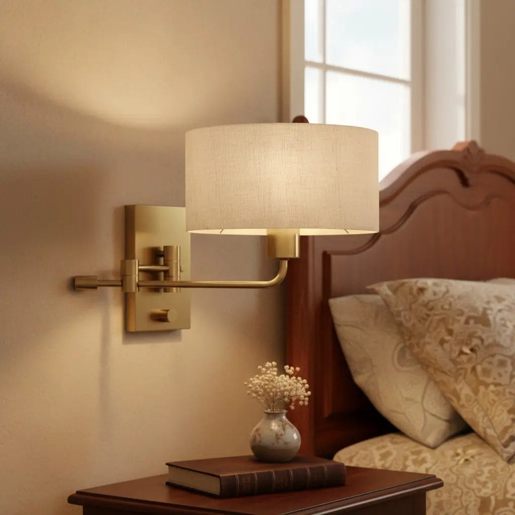 Teyran Vintage Fabric Swing Arm Wall Sconce4.webp__PID:a0d566ea-47f3-4d6b-8a00-4c7b8d0759c7