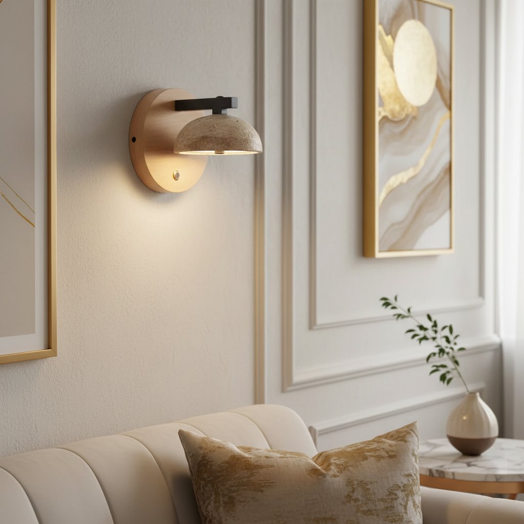 Riley Vintage Travertine Wood Round Wall Sconce8.webp__PID:c6614869-d564-4d40-807f-0c2b8c9bc615