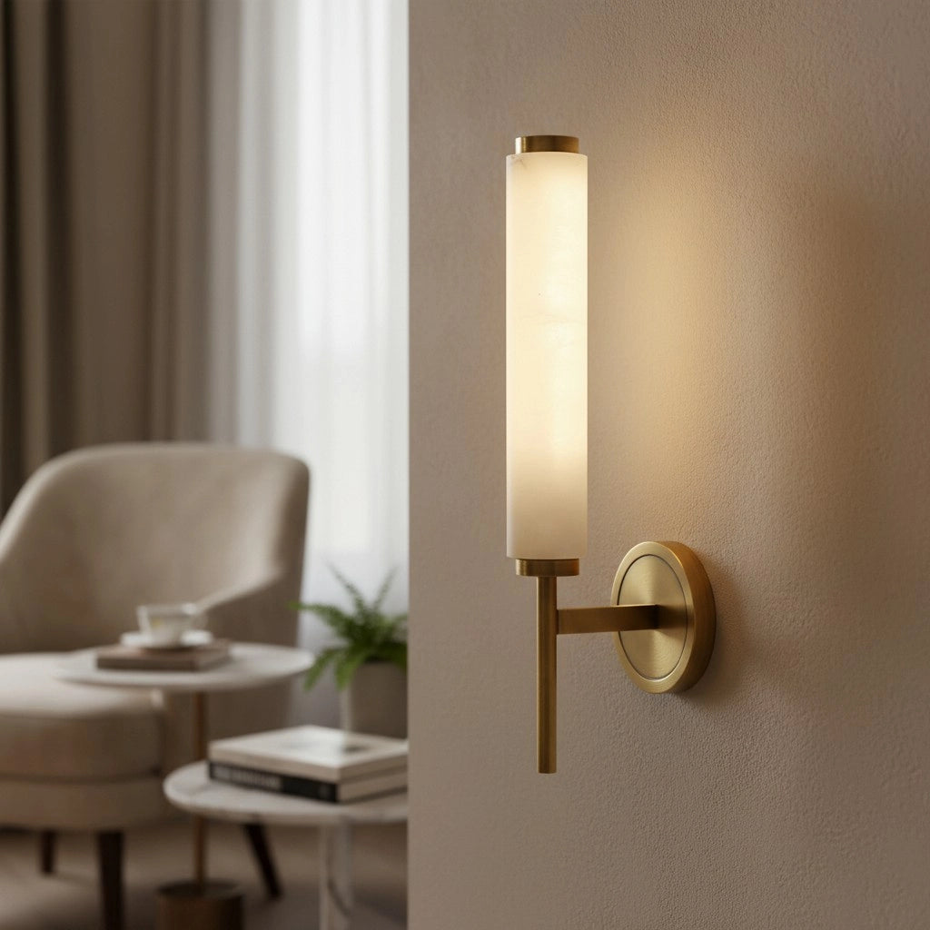 Zamira Minimalist Alabaster Cylinder Wall Sconce9.webp__PID:d69f3946-6153-4427-a94d-643b57902b10