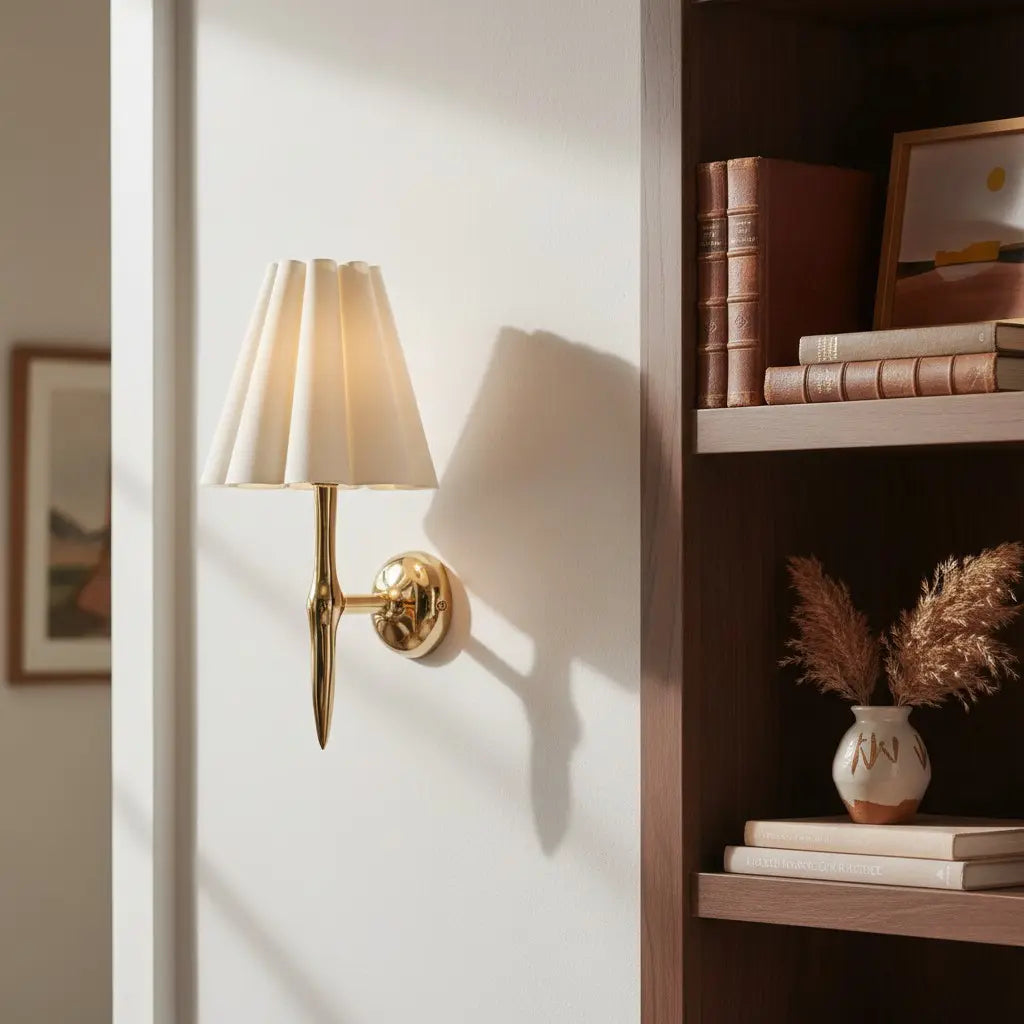 Blossyn Modern Art Deco Fabric Brass Wall Sconce7.webp__PID:99e156f4-9fd5-4a47-b0eb-18ca085aed4e
