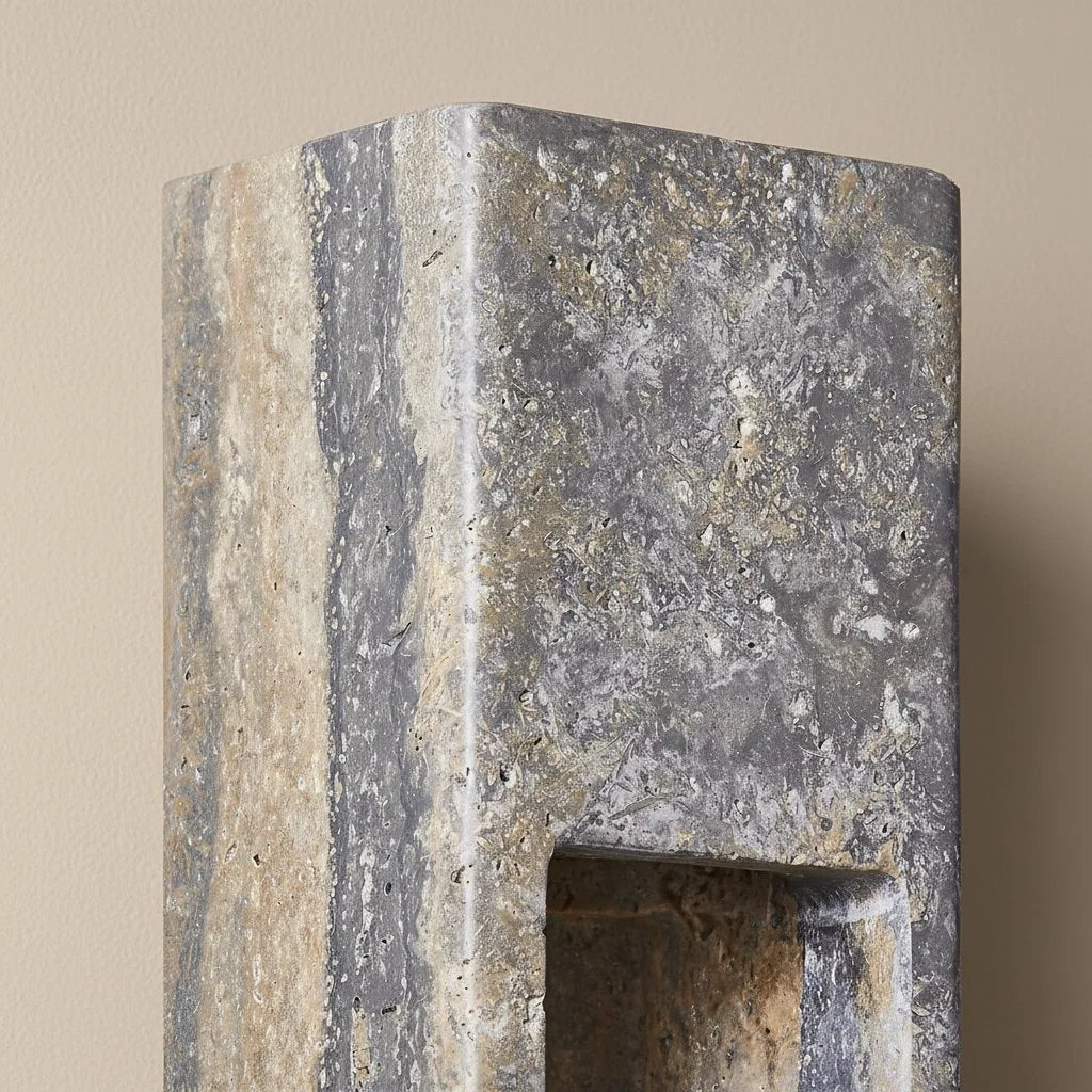 Zoey Minimalist Indoor-Outdoor Travertine Wall Sconce Dark Grey 4.webp__PID:fa1b0b26-fa18-4e25-8e52-a56508aabd47