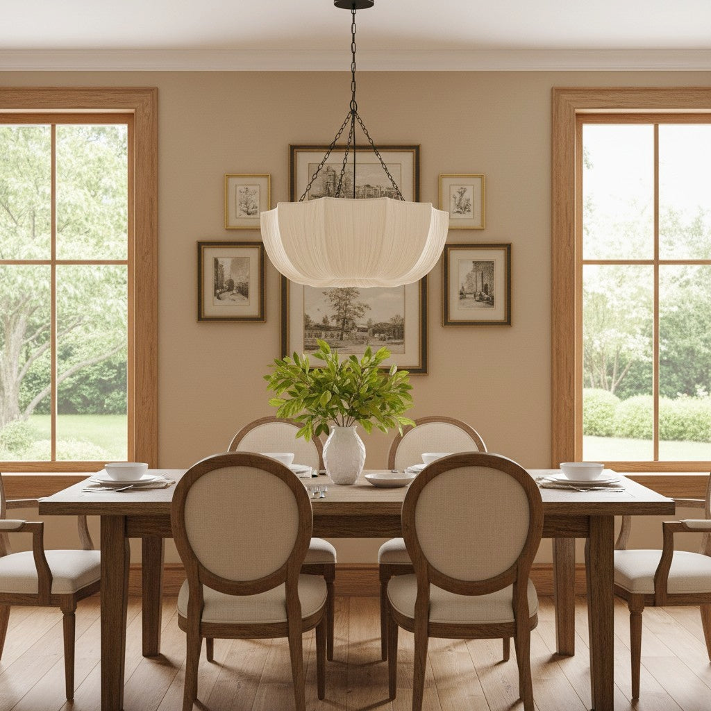 Willy Vintage Linen Fabric Bowl Pendant Light4.jpg__PID:7e0ed963-6ee6-43b8-88f8-257ab858db27