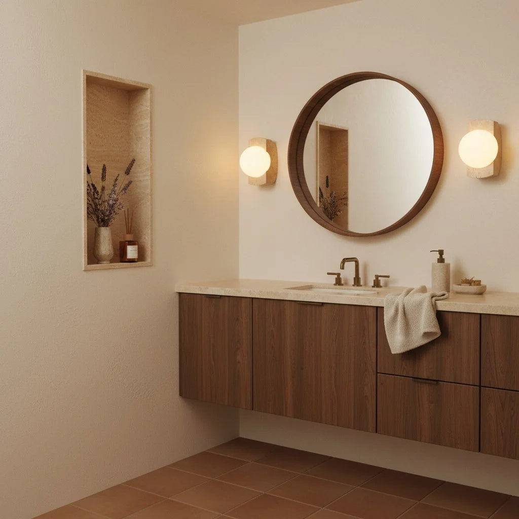 Robin Minimalist Travertine & Opaline Glass Globe Wall Sconce 8.webp__PID:9d2a9e19-3bc0-4a26-9f14-c61452bccab8