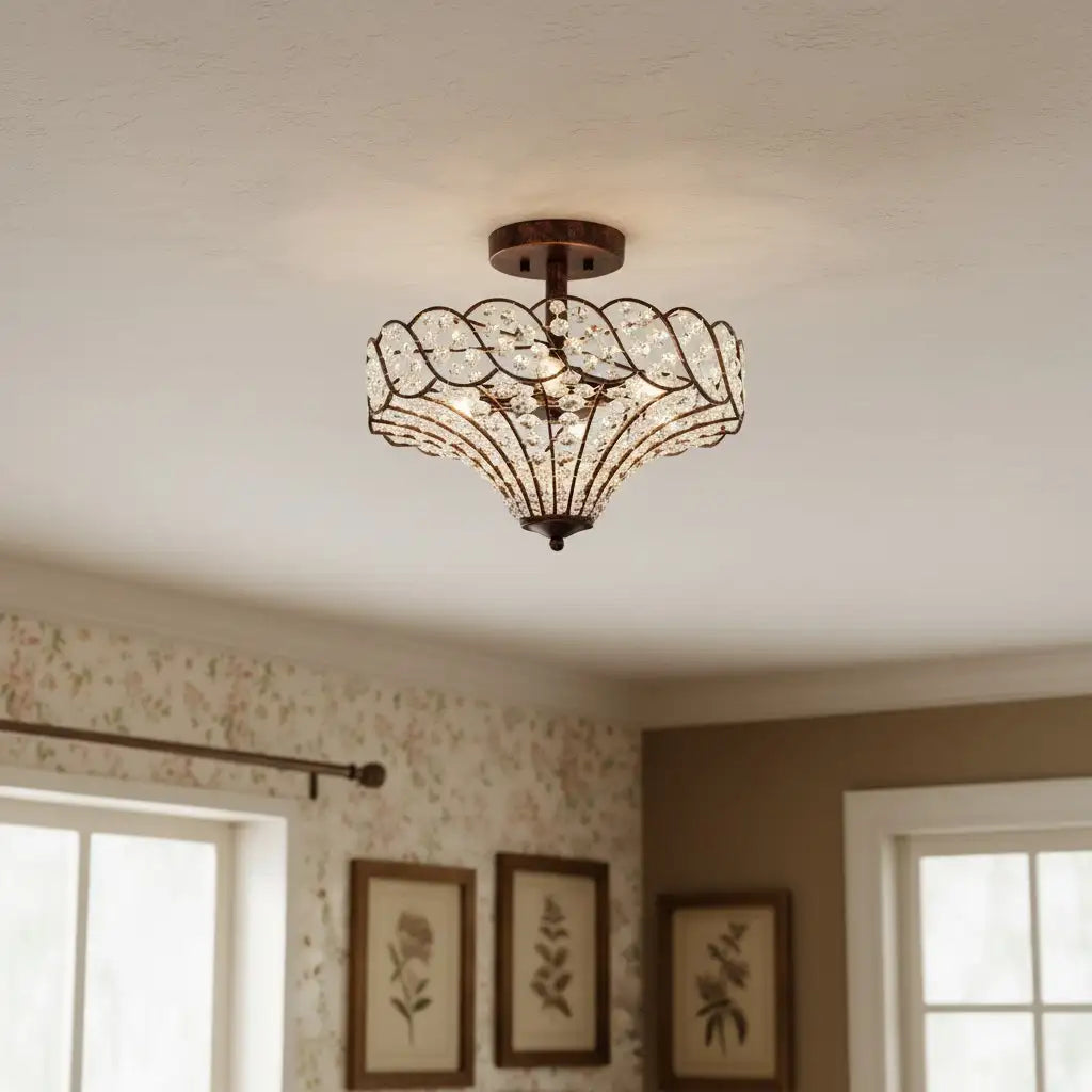 Caius Vintage Rustic 4-Light Crystal Bronze Ceiling Light3.webp__PID:0fe0099a-cb4c-4455-b8a0-6194216a5216