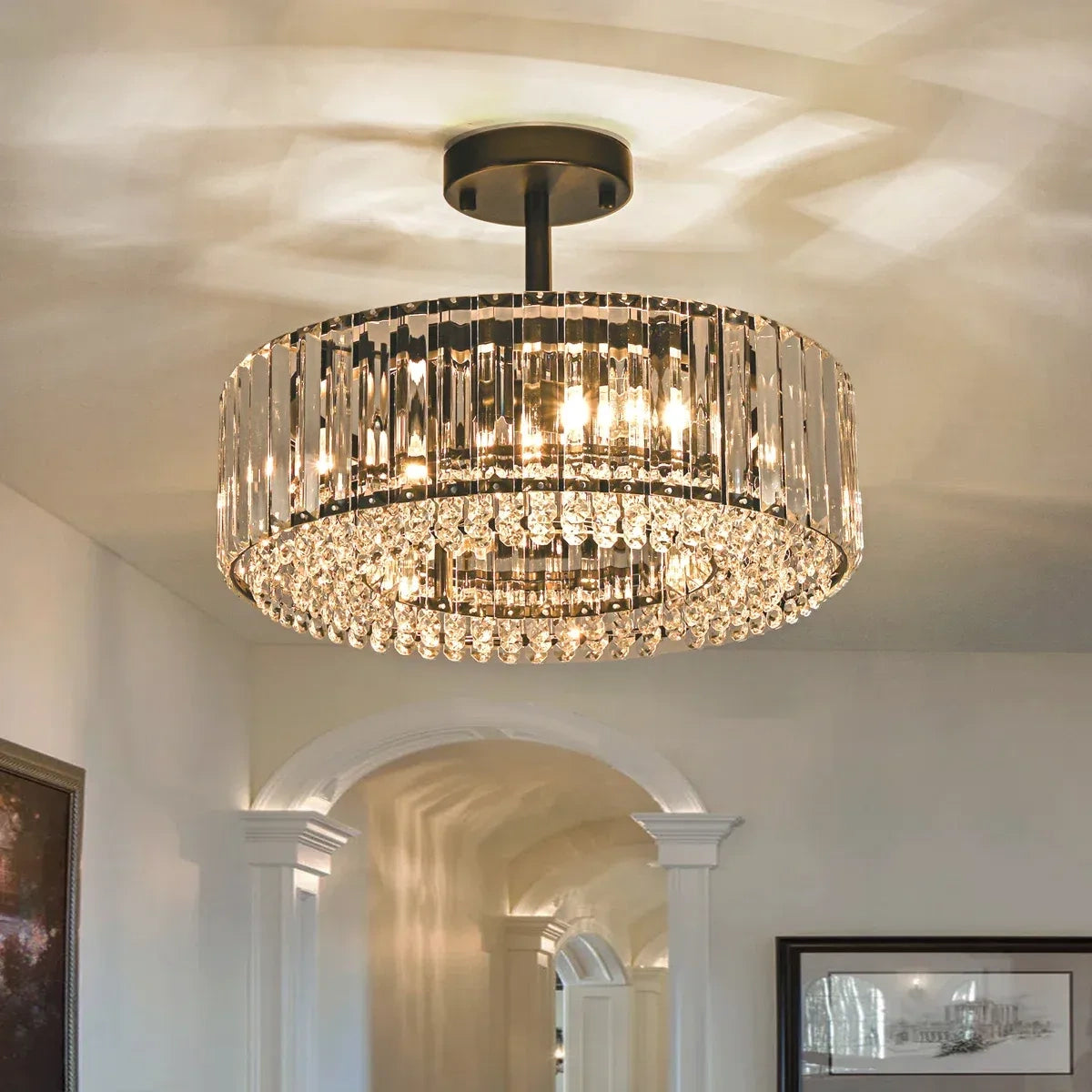 Dominic Modern luxury Drum Crystal Ceiling Light3.webp__PID:0e4cd2f5-6a2a-4198-935f-666b560e718b