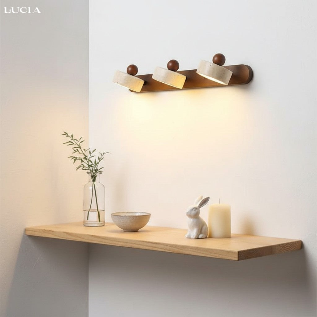 Dēmētēr Contemporary Natural Travertine Wood Wall Sconce (9).jpg__PID:4053f25d-28b0-4e96-b64b-3825121dc67d