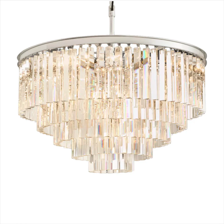 Kira Vintage Luxury Metal Crystal Drum Chandelier sku8.webp__PID:4a424240-7393-4e2f-880e-596951439955