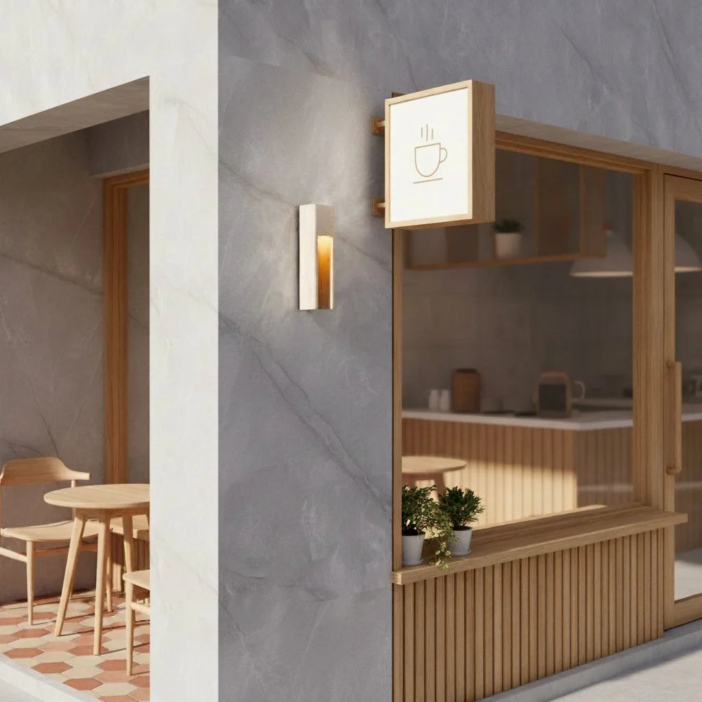 Zoey Minimalist Indoor-Outdoor Travertine Wall Sconce Ivory 5.webp__PID:a56508aa-bd47-48f9-84fe-632c27908302