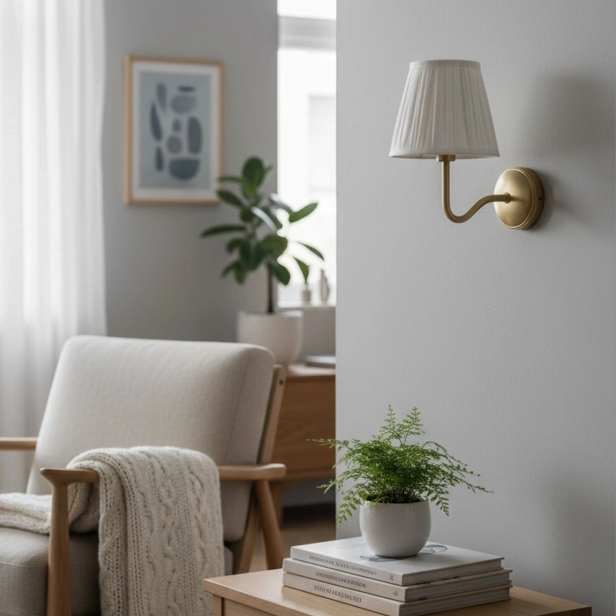 Valkeryn Vintage Linen Cotton Pleated Wall Light9.webp__PID:151a125c-4181-4dcf-8c56-df2f31f65002