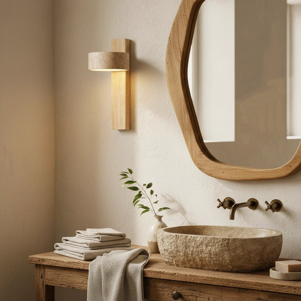 Shawna Wabi Sabi Natural Travertine LED Wall Sconce8.webp__PID:94707466-3a86-4b9b-8114-2a7ac90db63f