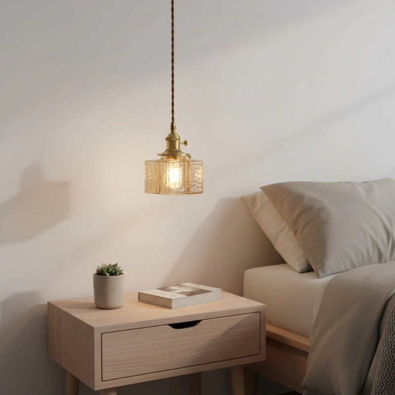 Jewel Modern Japanese Style Cube Hammered Glass Pendant Light 6.webp__PID:ddabb233-08f4-44ec-b18a-15c103b16a0d