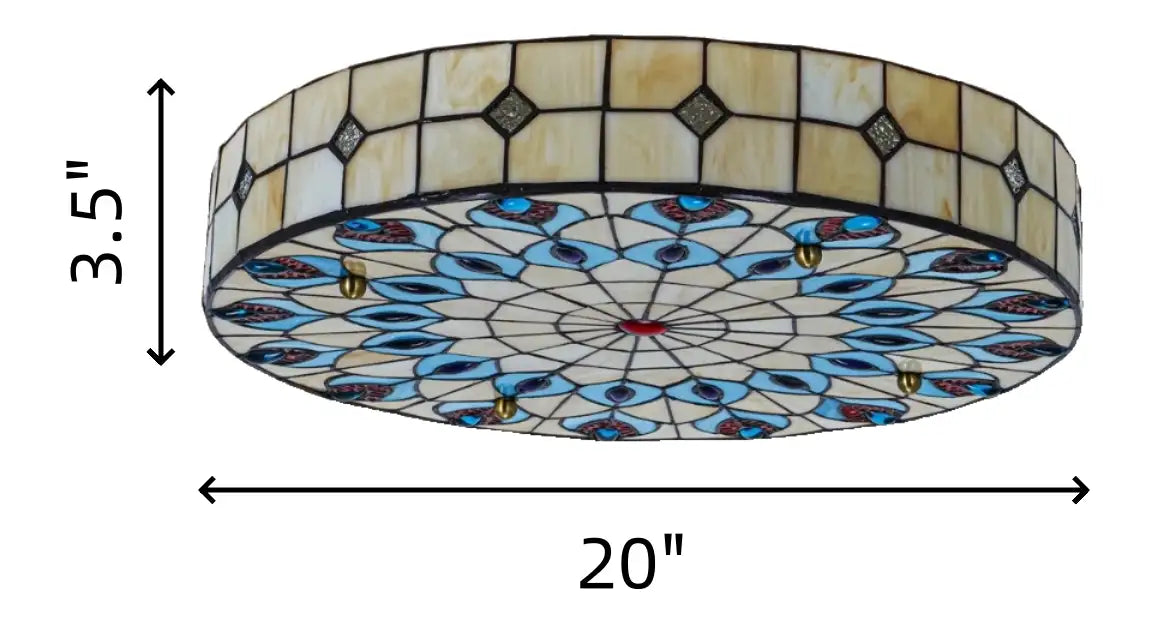 Cerise Vintage Tiffany Stained Glass Ceiling Lightcc2.webp__PID:4a150ce9-5fc6-4d57-be09-0a095c69f50b