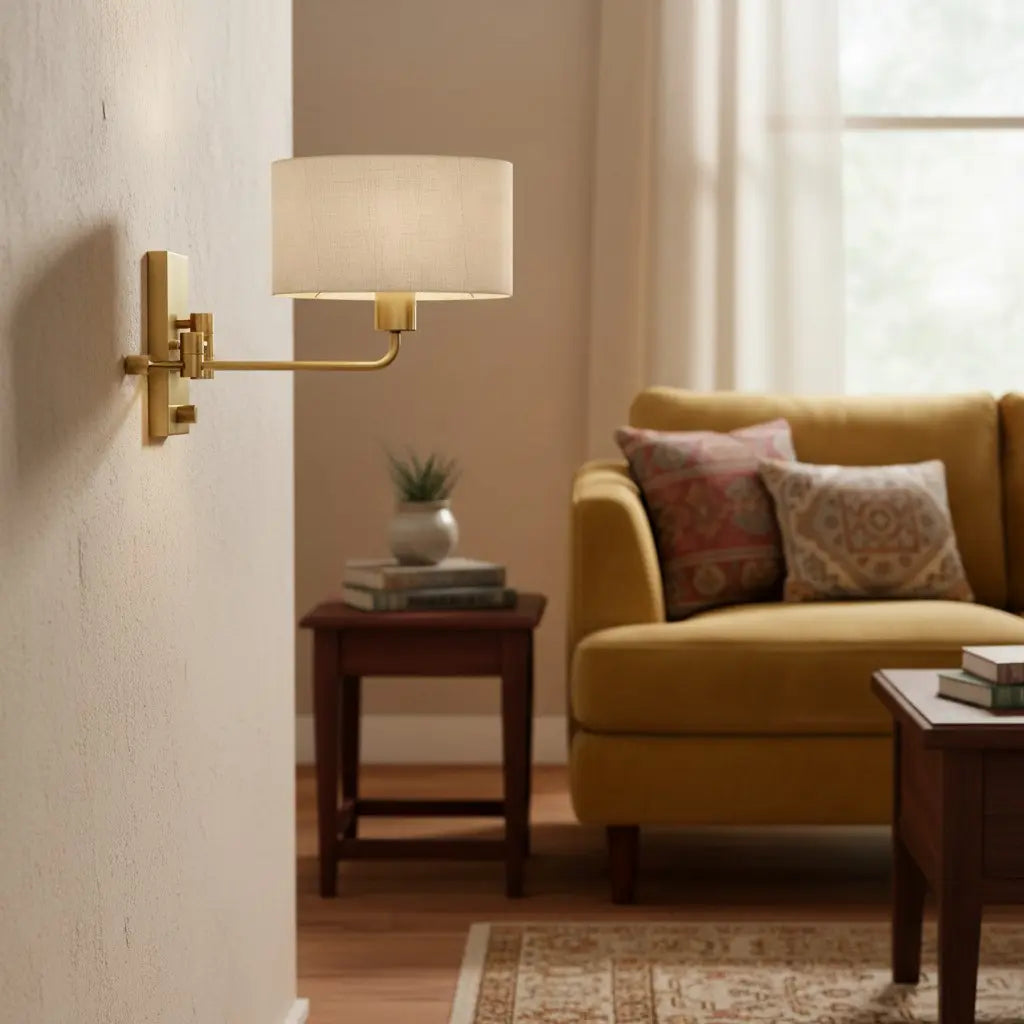 Teyran Vintage Fabric Swing Arm Wall Sconce10.webp__PID:1501431e-c560-47a0-9566-ea47f39d6b4a