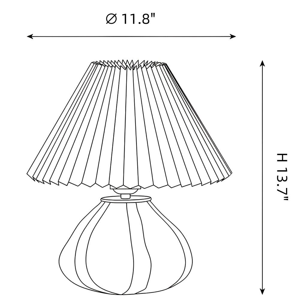 Sylara Mid Century Pleated Fabric Glass Table Lampcc.webp__PID:99e4f766-d2ee-461d-b758-ad42e65b99f5