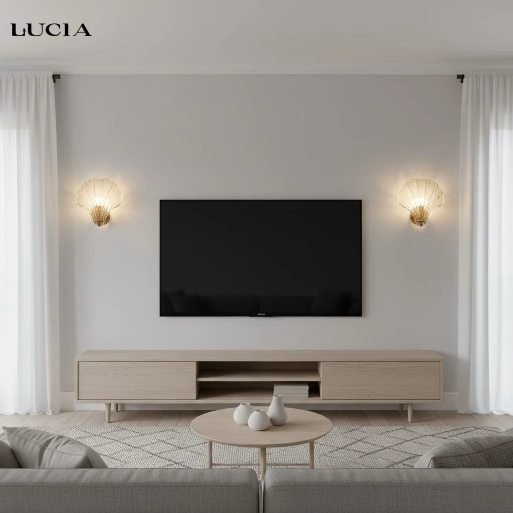 Rheia Modern Creative Shell Glass Wall Sconce (6).webp__PID:c359ea00-e10c-4c01-91b8-2c7faeb6c793