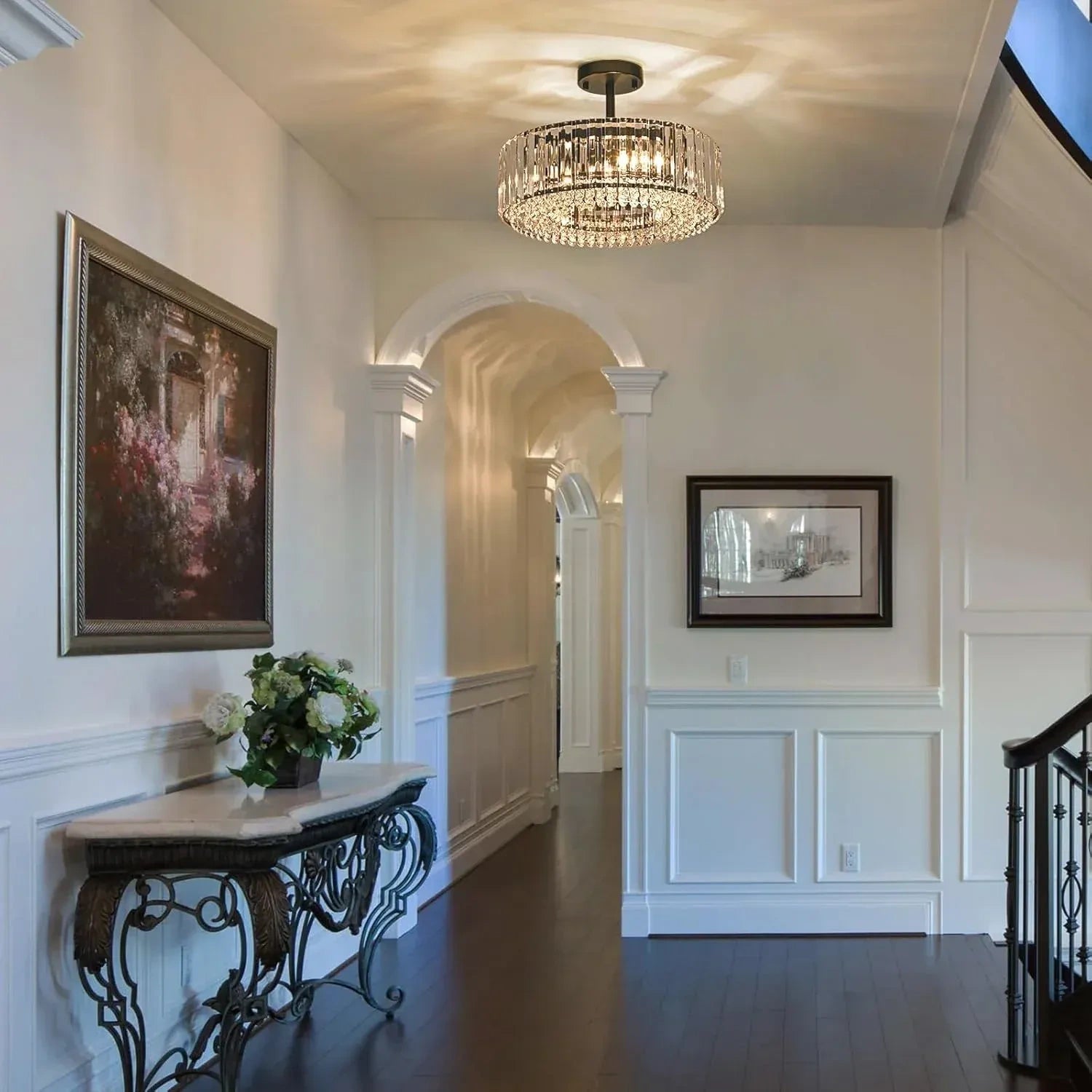 Dominic Modern luxury Drum Crystal Ceiling Light1.webp__PID:a3da863a-5515-4028-803c-b935762bdc26