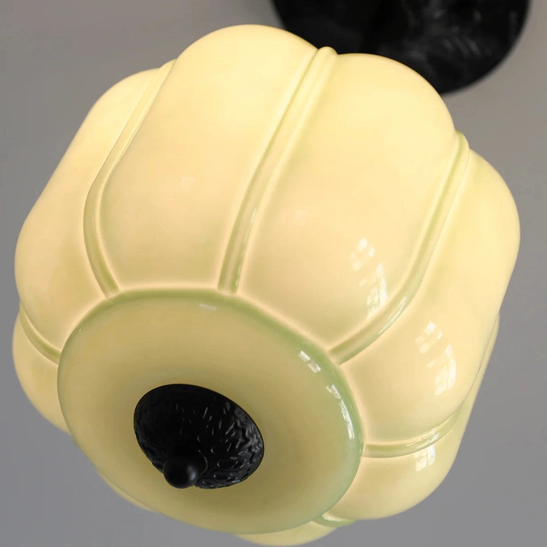 Alana Vintage Cream Glass Pumpkin Ceiling Light detail3.webp__PID:93b19b80-6715-43f5-8ab9-c69a1bb48b91