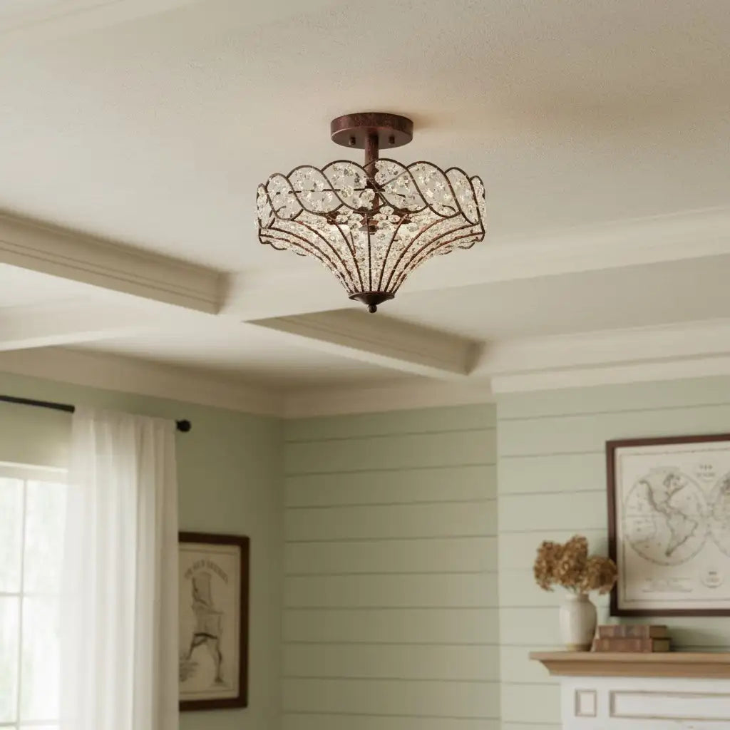 Caius Vintage Rustic 4-Light Crystal Bronze Ceiling Light8.webp__PID:4cf455f8-a061-4421-aa52-1641126160e6