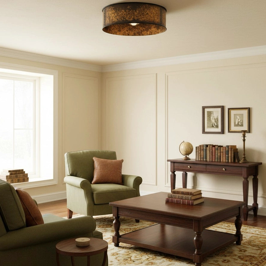 Lesley Vintage Bronze Drum Metal Ceiling Light12.webp__PID:e430e365-19f6-4bdf-982c-7cad6572901c