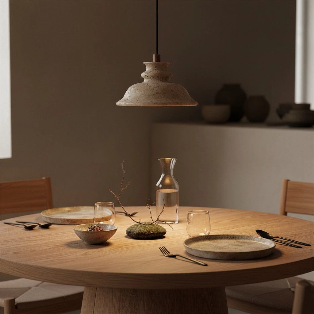 Maja Wabi-Sabi Bell Travertine Pendant Light12.webp__PID:7b726878-81f6-46e2-a2b4-0be9976a39e0