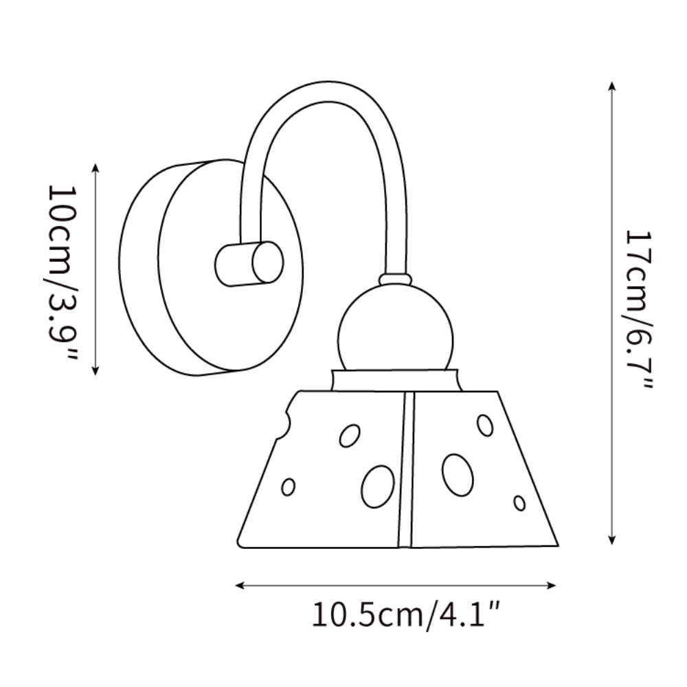 Elmer Modern Alma Cheese Resin Wall Lamp1.png__PID:5d4df419-9bef-4b77-b9a5-7e93fe9f29a4