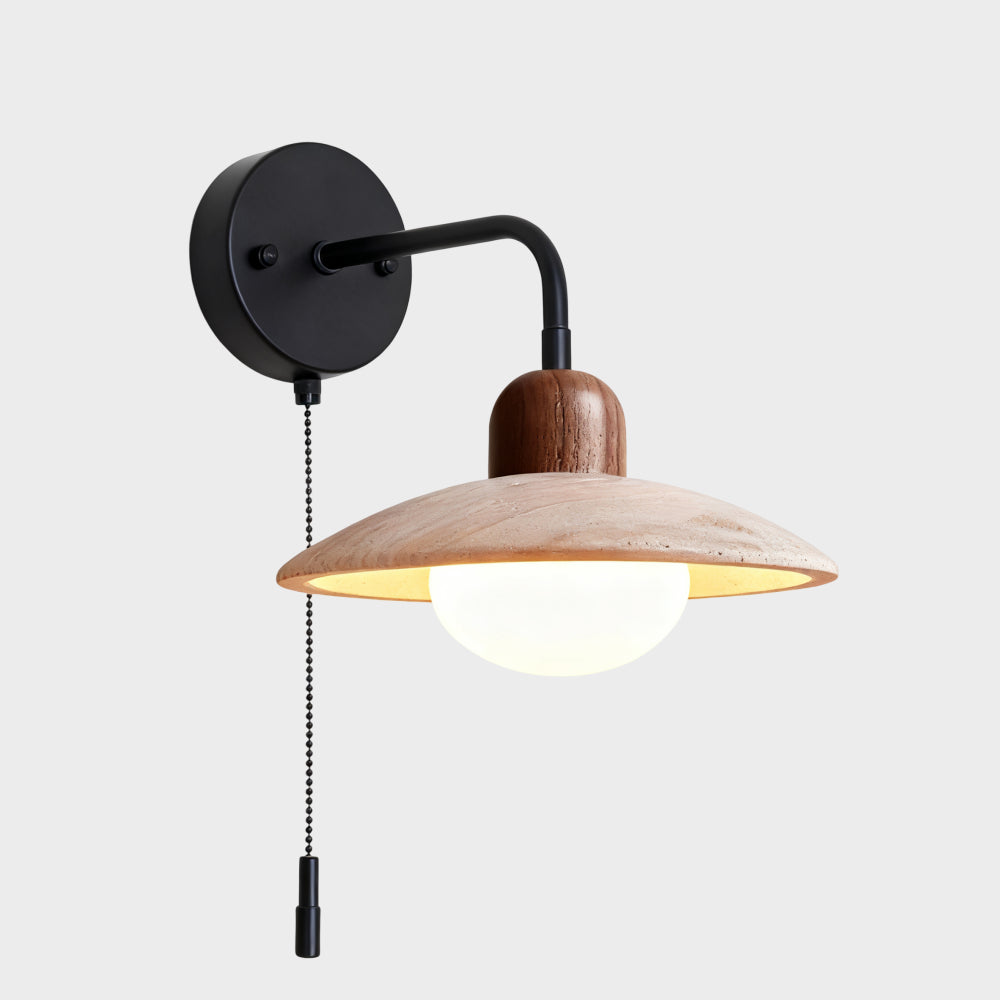 Jocelyn Modern Disc Travertine Cave Wall Lamp6.webp__PID:b6e5868a-bf31-4caf-8940-37889a2a5b92