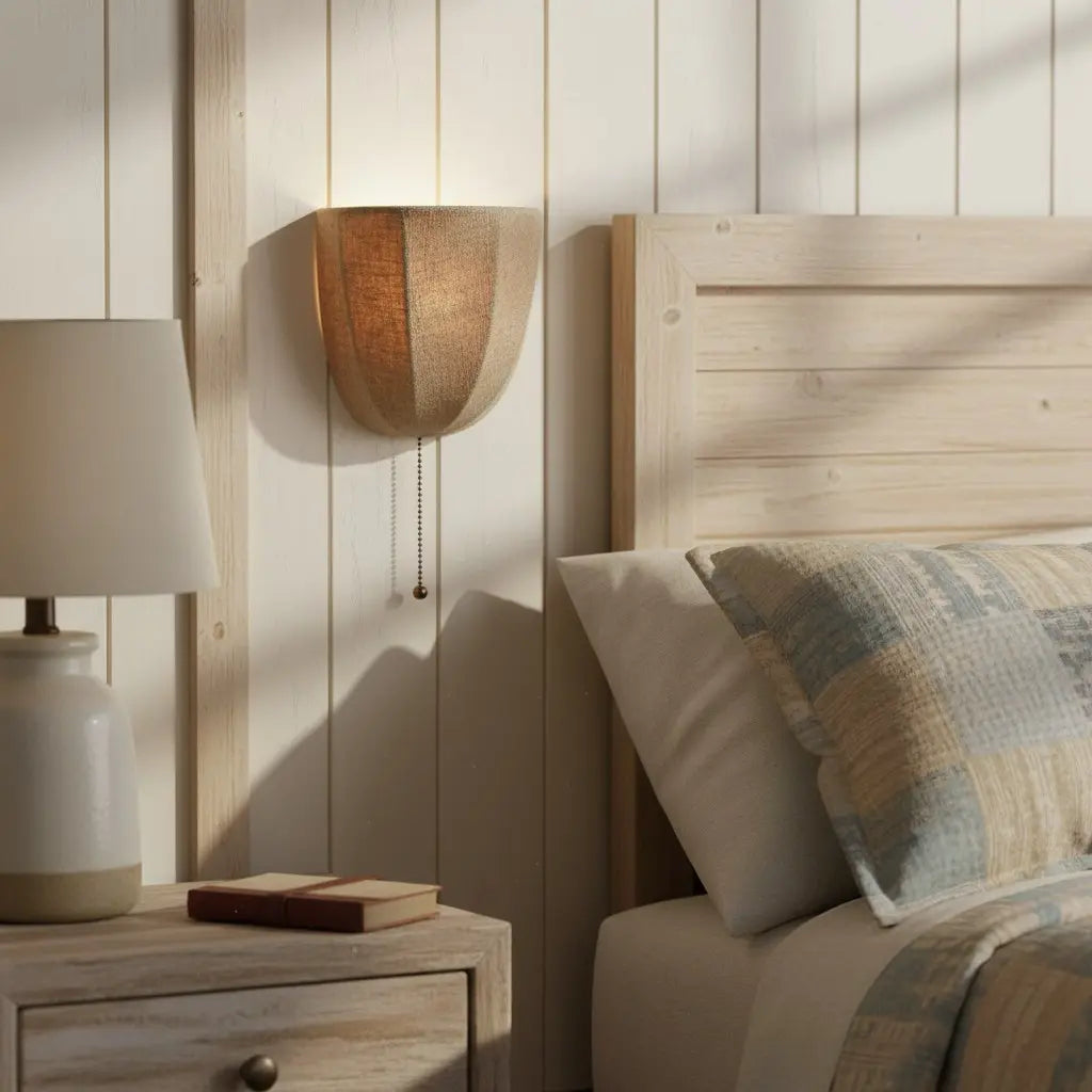 Lysenn Rustic Natural Linen Wall Sconce5.webp__PID:d907a91b-cc6d-4583-b754-41e852f0940f