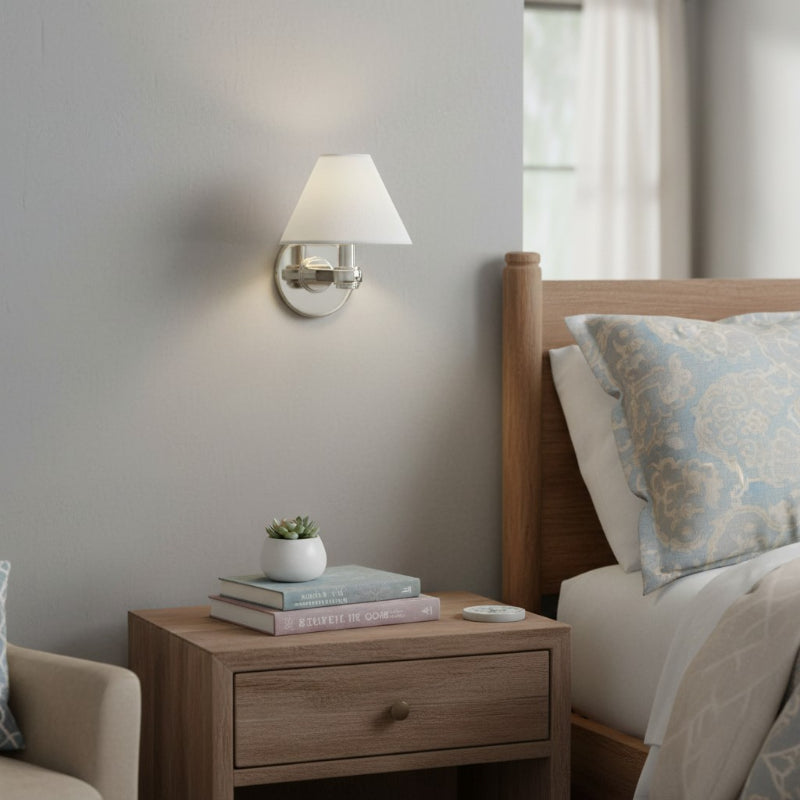 Everett 3-light Modern Fabric Cone Shade Metal Wall Sconce (23).webp__PID:91ca85c4-aa79-451d-8f3d-5cf9687f3b3b