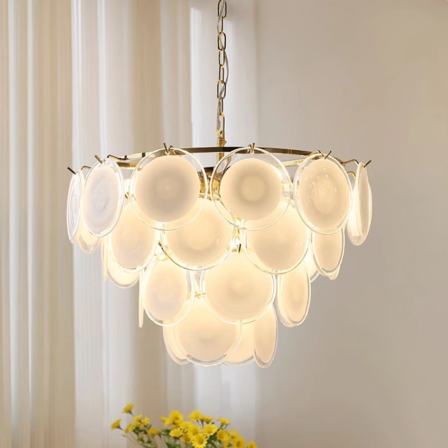Milae Elegant Murano White Glass Chandelier5.webp__PID:8a129e03-3314-4013-8774-9d3dc2268c3d