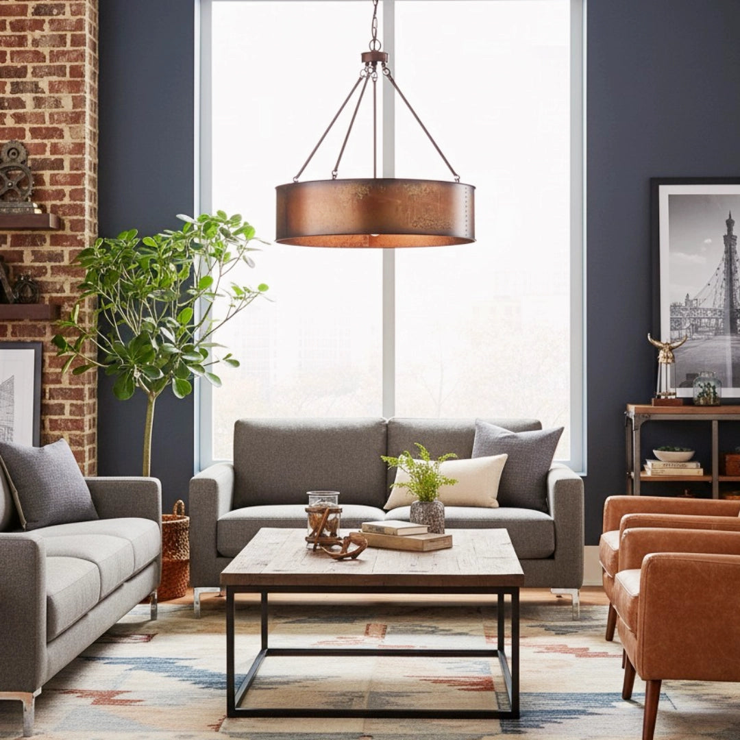 Bennett Industrial Drum Metal Pendant Light6.webp__PID:af996f55-a848-4692-87a1-d5e4fe2e468a