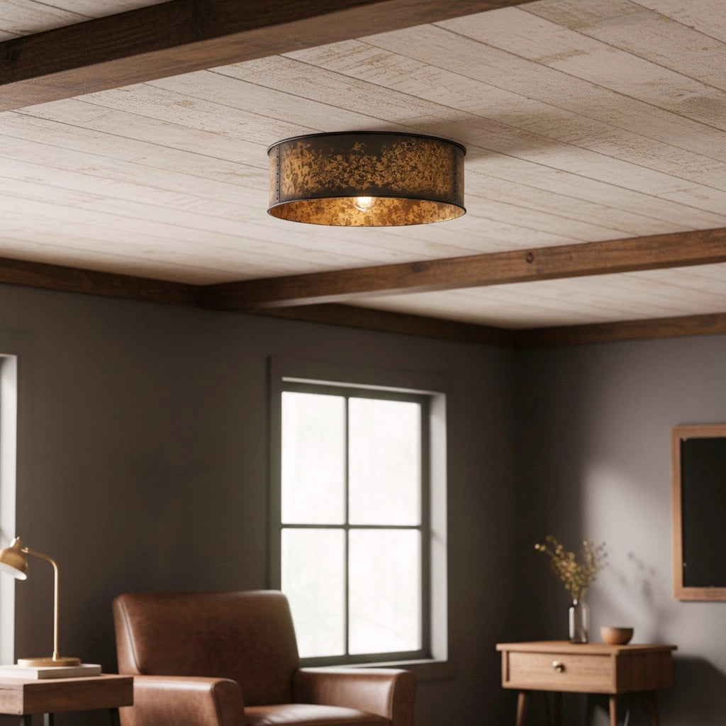 Lesley Vintage Drum Metal Ceiling Light3.webp__PID:8973e03d-629e-4690-8c67-d374b01730e4