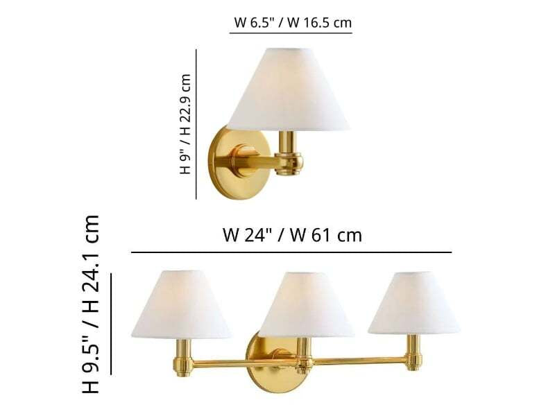 Everett_3-light_Modern_Fabric_Cone_Shade_Metal_Wall_Sconce_com1.webp__PID:4098abe9-7613-4805-954a-c1987b37092e