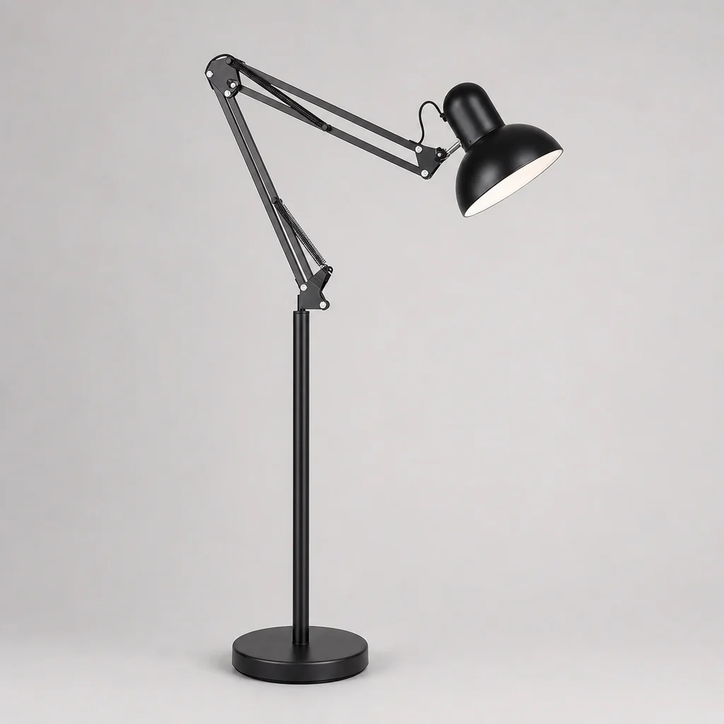 Verstelbare, inklapbare arm van de Morandi vloerlamp