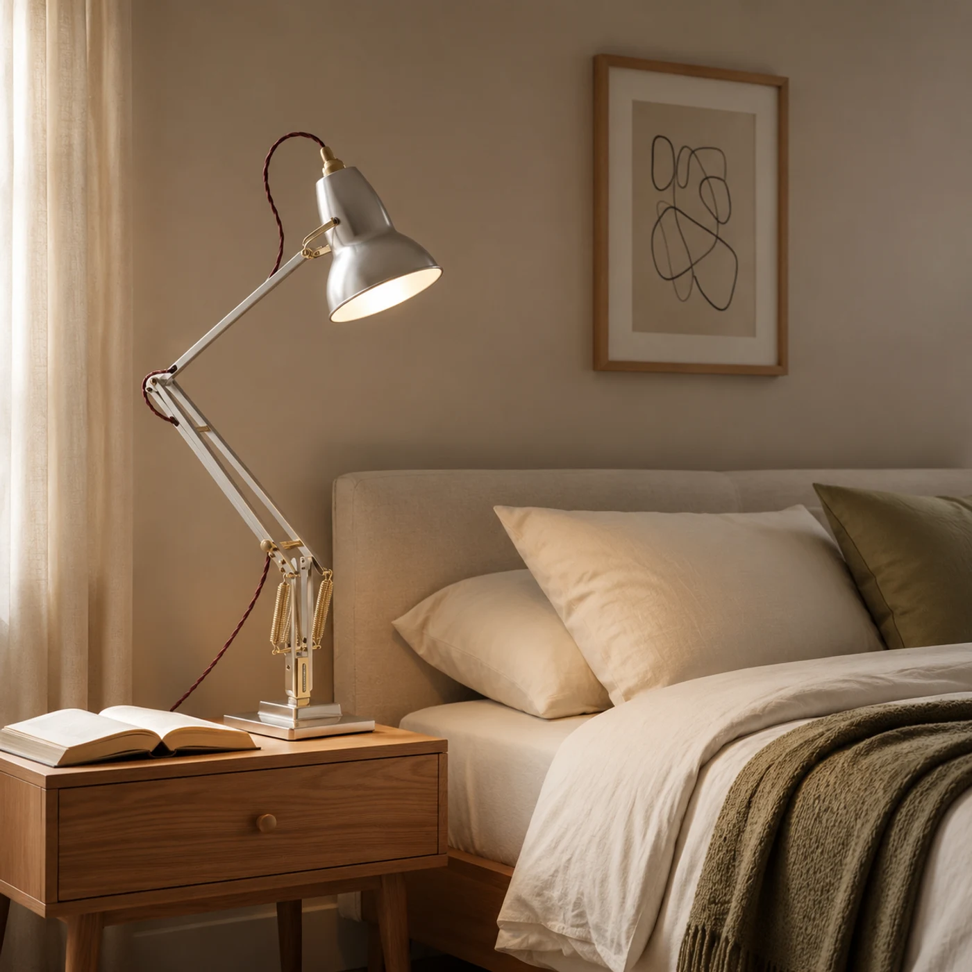 Lampada Willa sul comodino