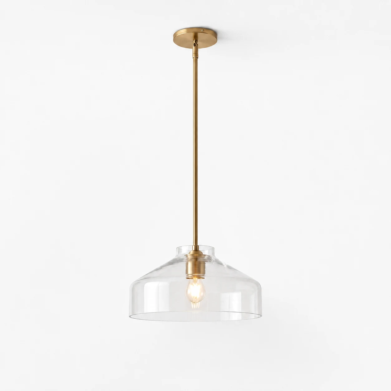 sku 16"-Clear Glass-Antique Brass-1208348