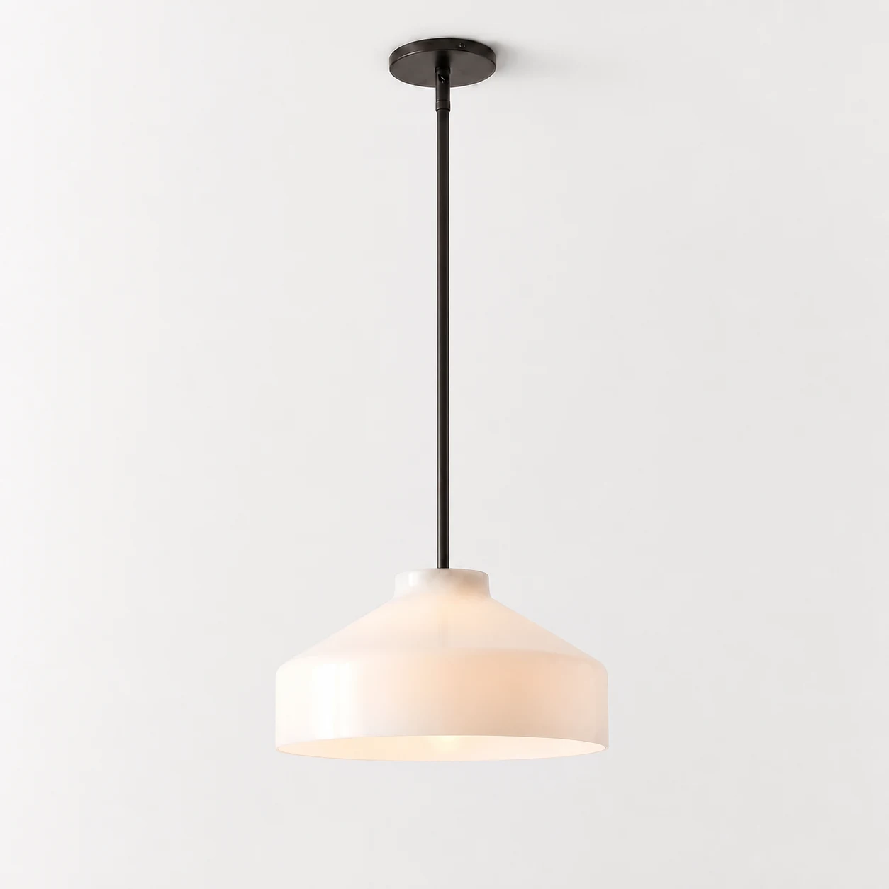 sku 16"-Milk Glass-Dark Bronze-1208349