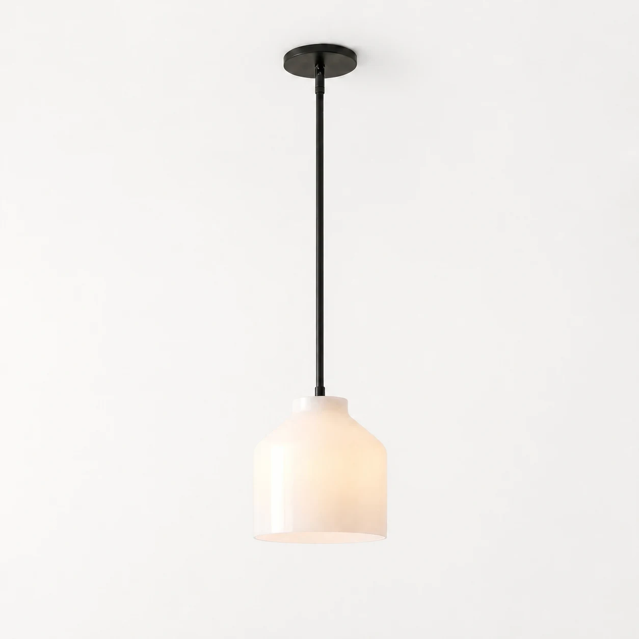 sku 10.75"-Milk Glass-Dark Bronze-1208364