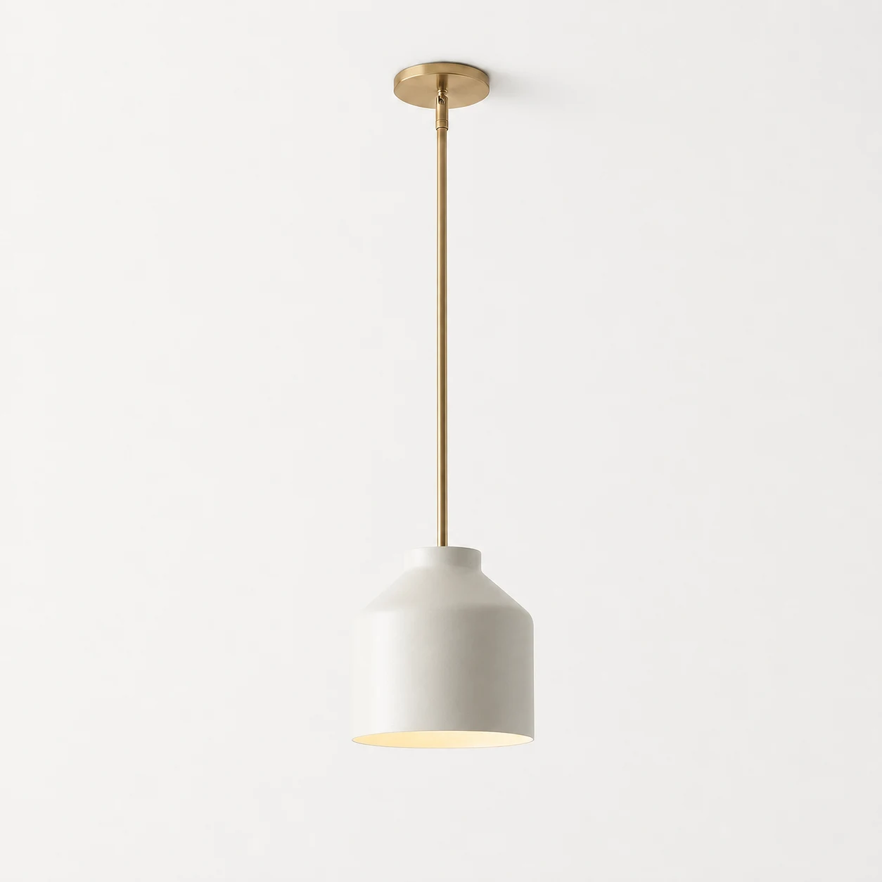 sku 10.75"-Powder Coated Ivory-Antique Brass-1208359