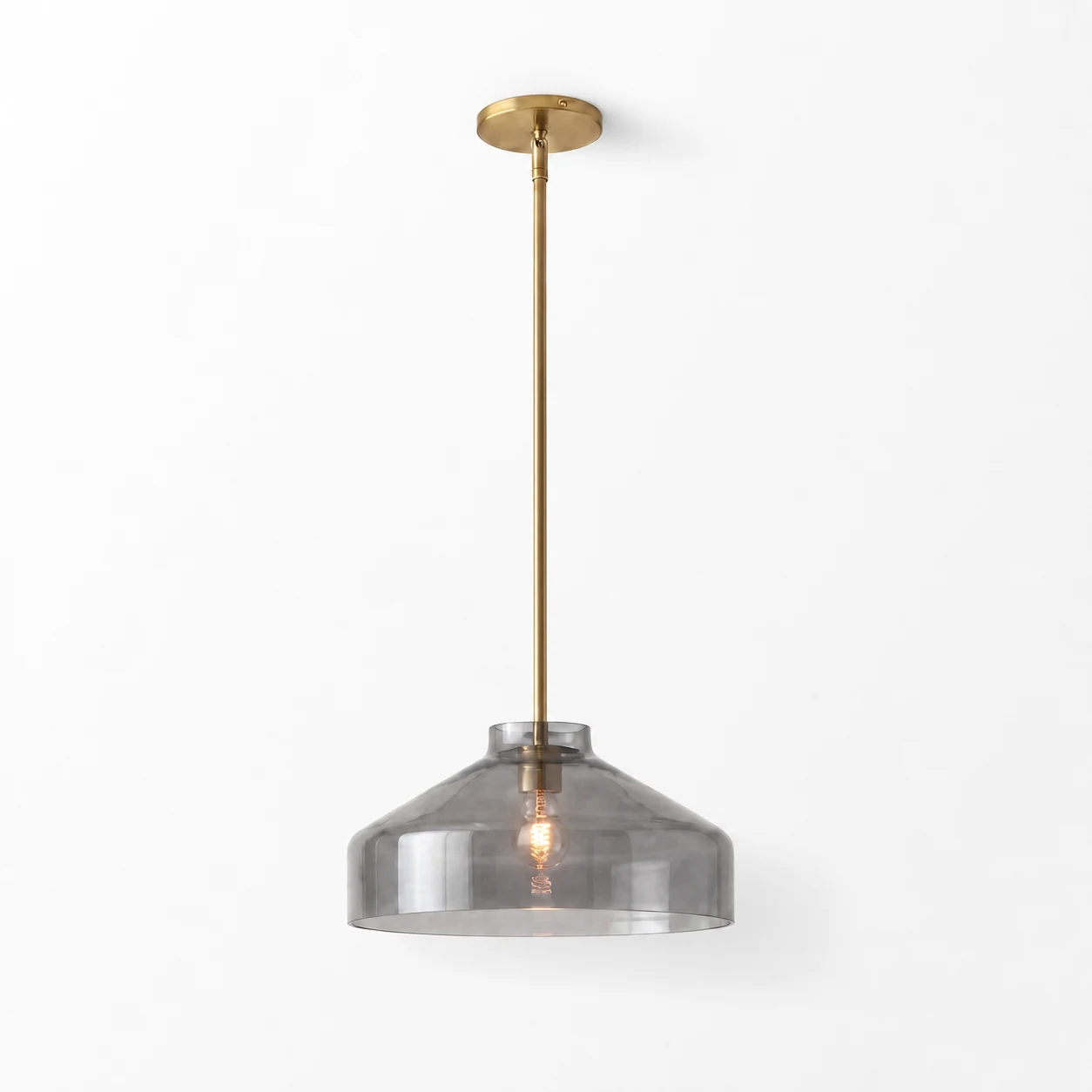 sku 16"-Smoke Glass-Antique Brass-1208346
