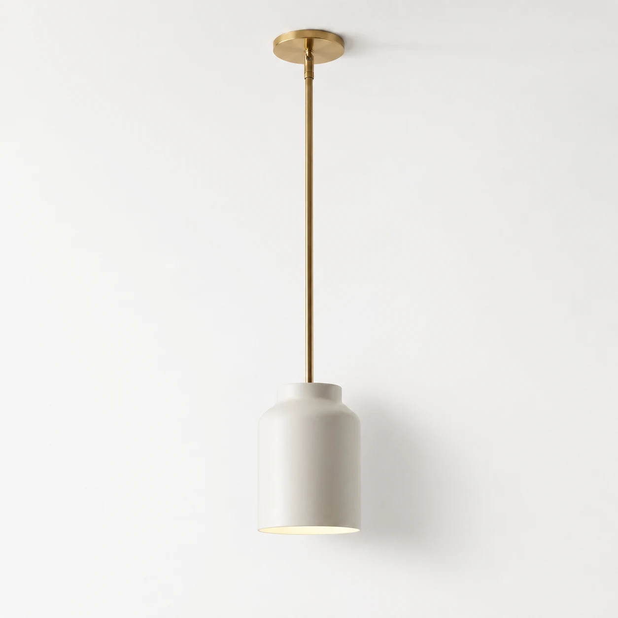 sku 7.5"-Powder Coated Ivory-Antique Brass-1208374