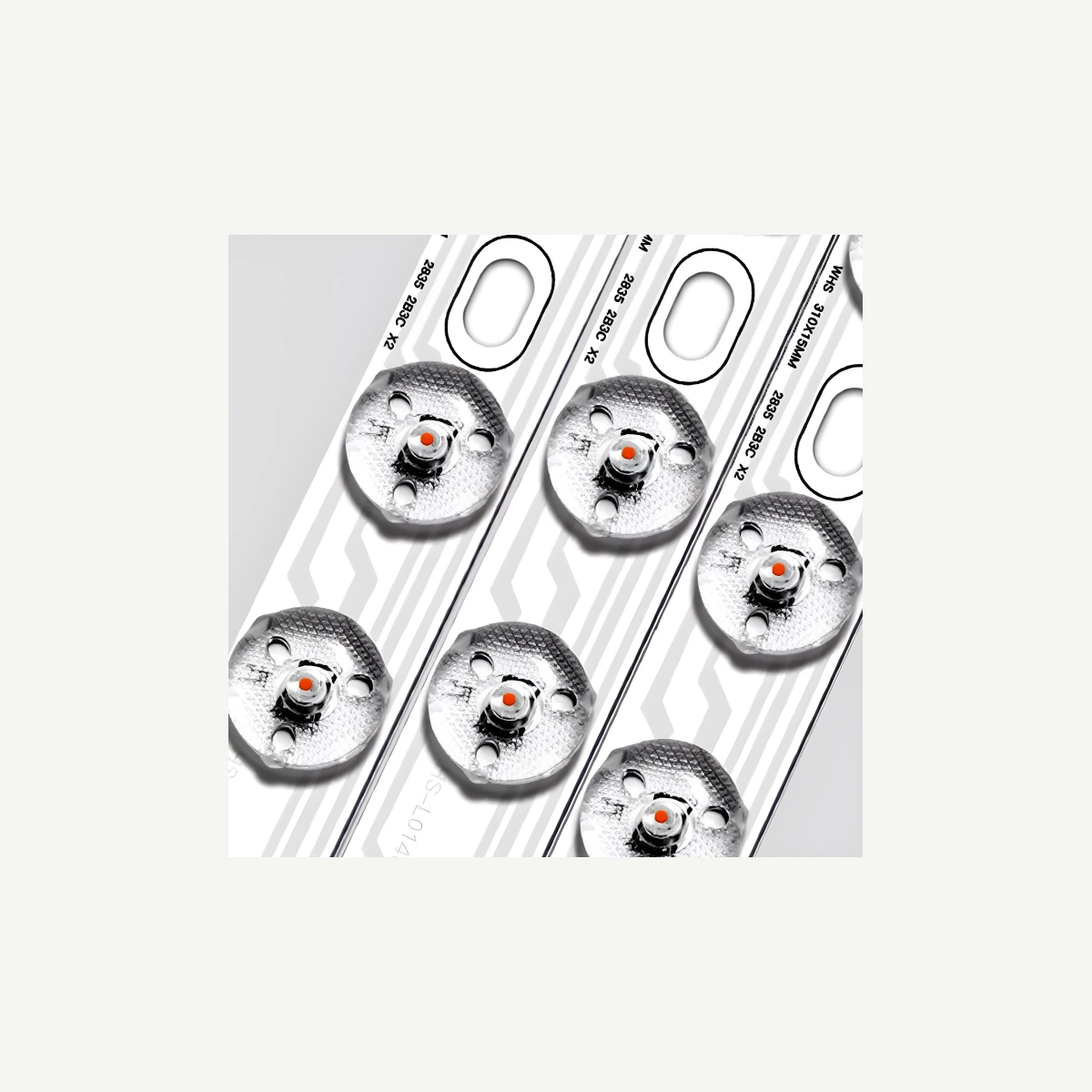 Real integrated LED board detail for the Apollo ceiling lamp